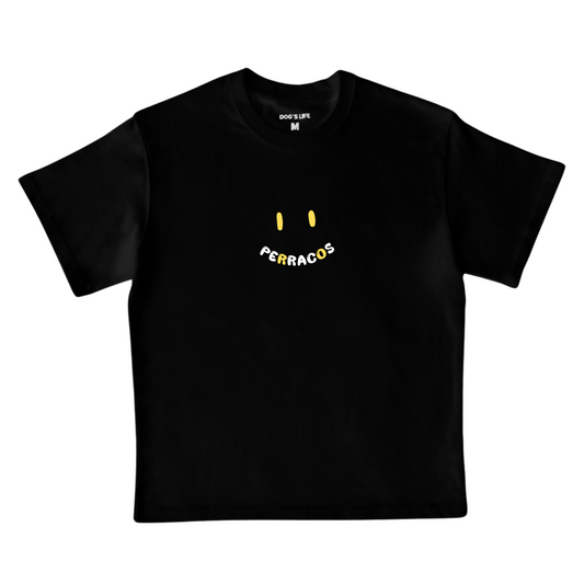 Camiseta Smiley Negra